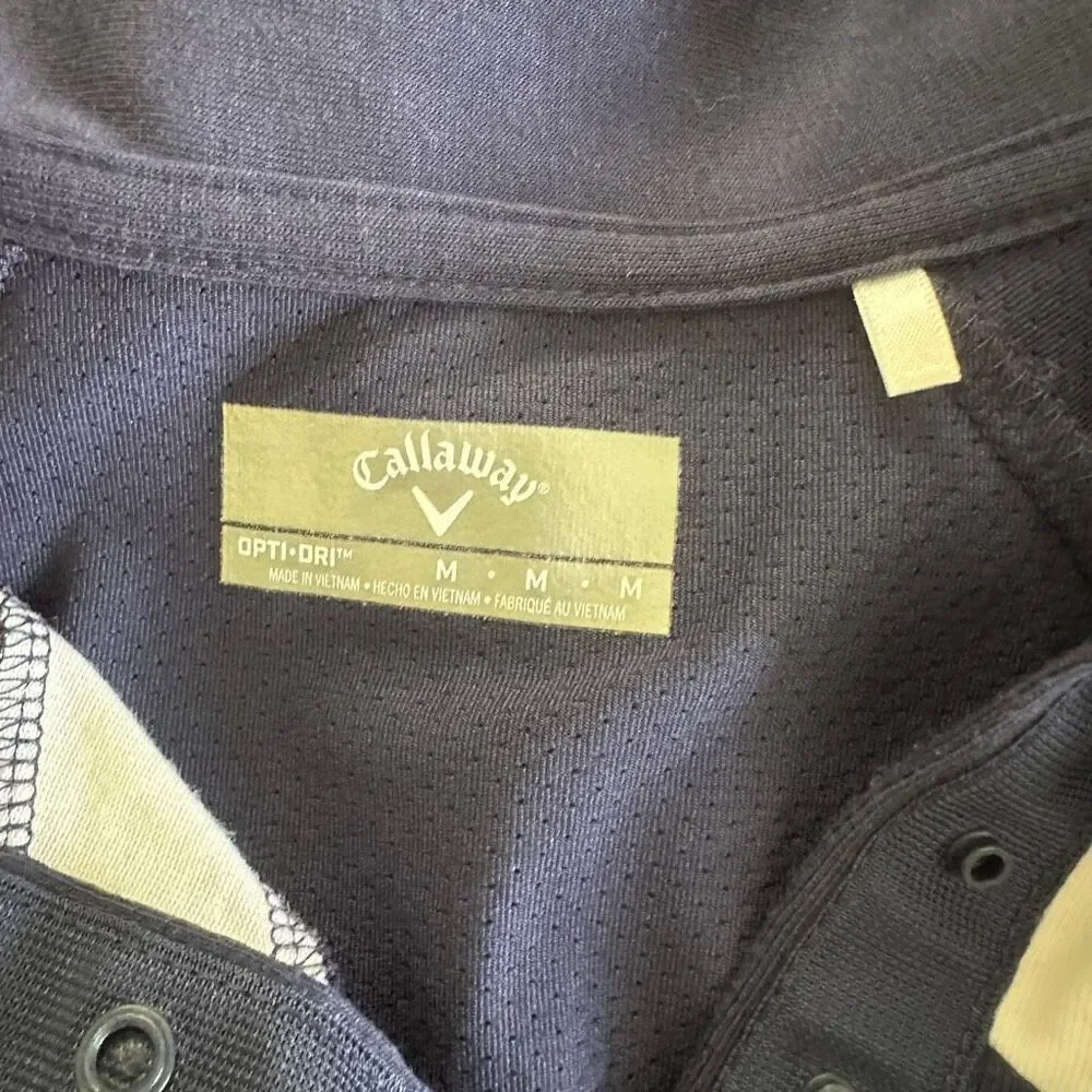 Callaway Navy and White Golf Polo- Size M